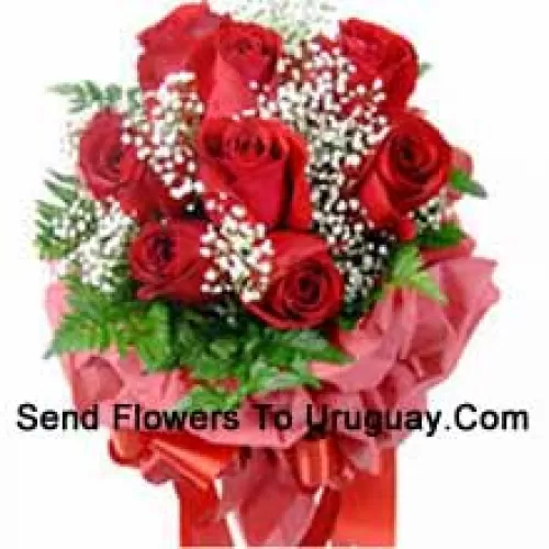 Bouquet de 10 roses rouges